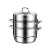 ZISIZ Thickened Induction Steamer Pot