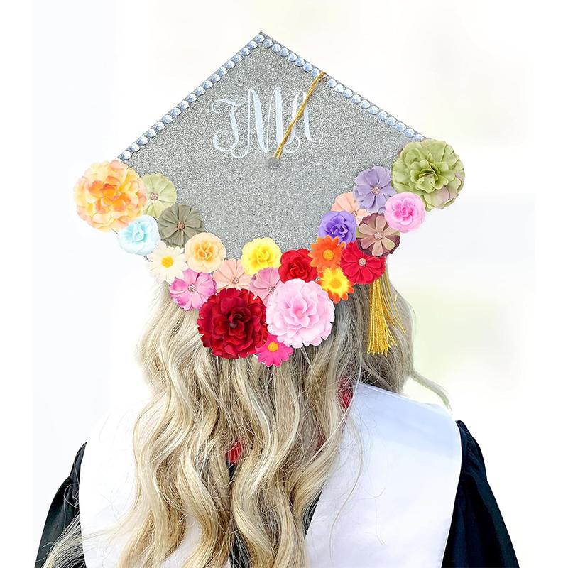 25Pcs 5cm Color Mix Silk Rose Daisy Artificial Flower Bulk for Diy Crafts Wreath Home Wedding Party Hair Cap Dress Decorations