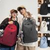High-End Large-Capacity Backpack Men'S Backpack Versatile Solid Color Schoolbag Female College Student Junior High School Backpack Tide