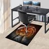 1pc Fire and Blood Office Carpet Chair Mats, Home Decor Mat | Fantasy Theme Mat | Durable Mat, Dragon DecorB16