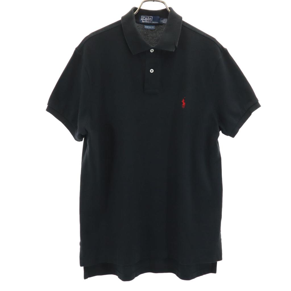 Polo by Ralph Lauren Short Sleeve Custom Fit Polo Shirt L Black Fawn Men's Used