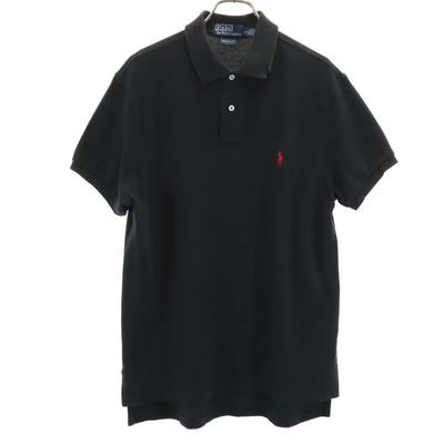 Polo by Ralph Lauren Manga curta Custom fit Camisa polo L preto Fawn Masculino Usado