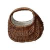 Elegant Woven Tote Bag for Sophisticated Spring Occasions