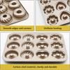 Donut Baking Pan 12 Cavity Carbon Steel Donut Pan Baking Mold Non-stick Cake Pan Essential Kitchen Tool for Home Bakers
