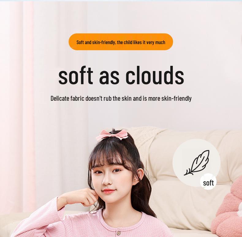 Kids' Fleece Pajama Set - Warm Cardigan with Long Sleeves for Autumn/Winter