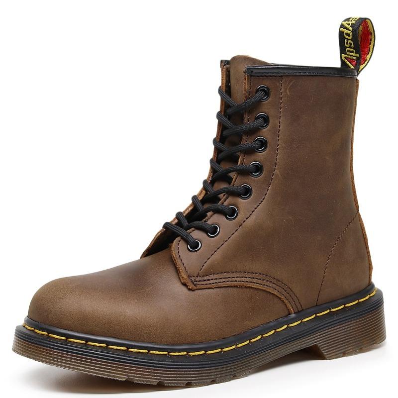 Minefield high-top boots children's classic retro British short boots men's head leather boots large size