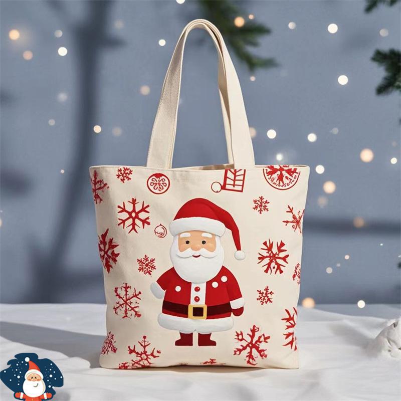 Weihnachtsmann Geschenk Heiligabend Apfel Vielseitige Handheld Segeltasche Geschenktasche