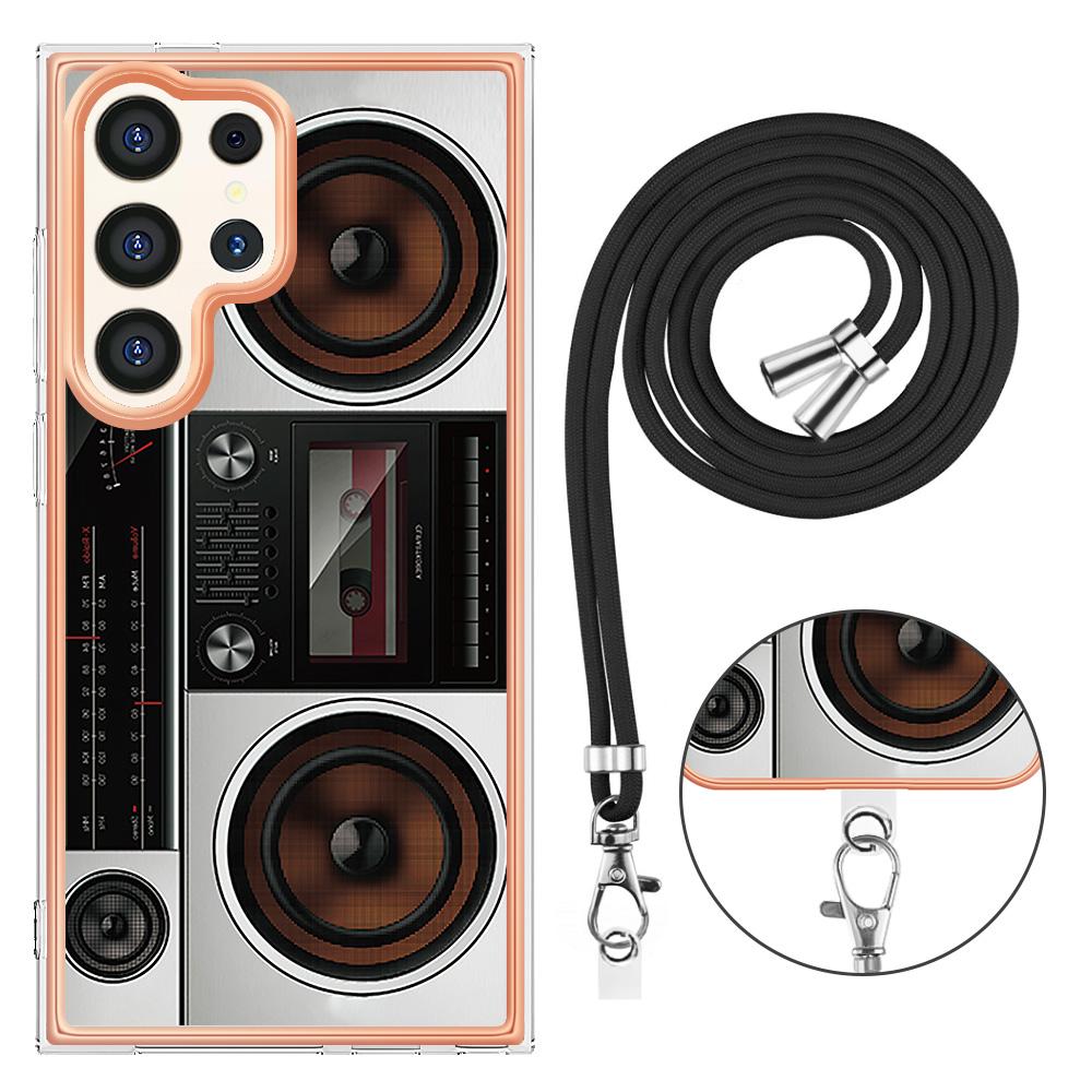 Retro rádiový vzor Odnímatelná spona Lanyard nebo Anti Fall Ring nebo Smooth Design Soft Case for Samsung iPhone Redmi Oppo Moto Honor Google...