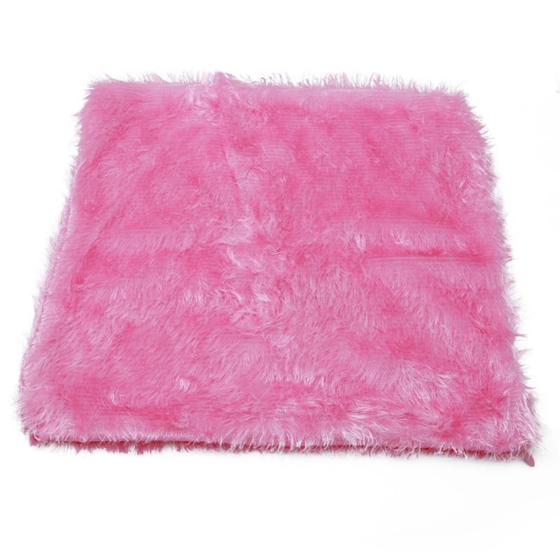 Soft Plush Pillows Case Plush Cushion Cover Solid Color Warm Living Room Bedroom Sofa Decorative Pillows Cover 41*41cm