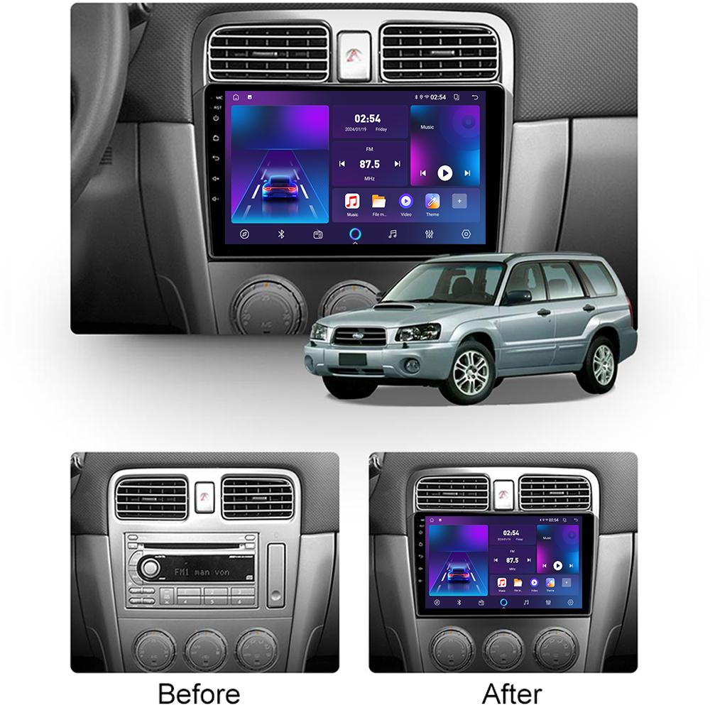 Android Car-Play Car Radio For Subaru Forester II 2002-2007 Multimedia Player Head Unit Stereo GPS Navigation BT WIFI,2+64GB