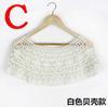 Out Hijab Scarf Elegant Ladies Shawl Fashion Tassel Lace Scarf Women Fashion Hollow Hook Flower Short Small Vest Cover