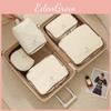 Luggage Storage Bag Set In Nylon With Cube Shape For Travel Packing And Bedroom Organization