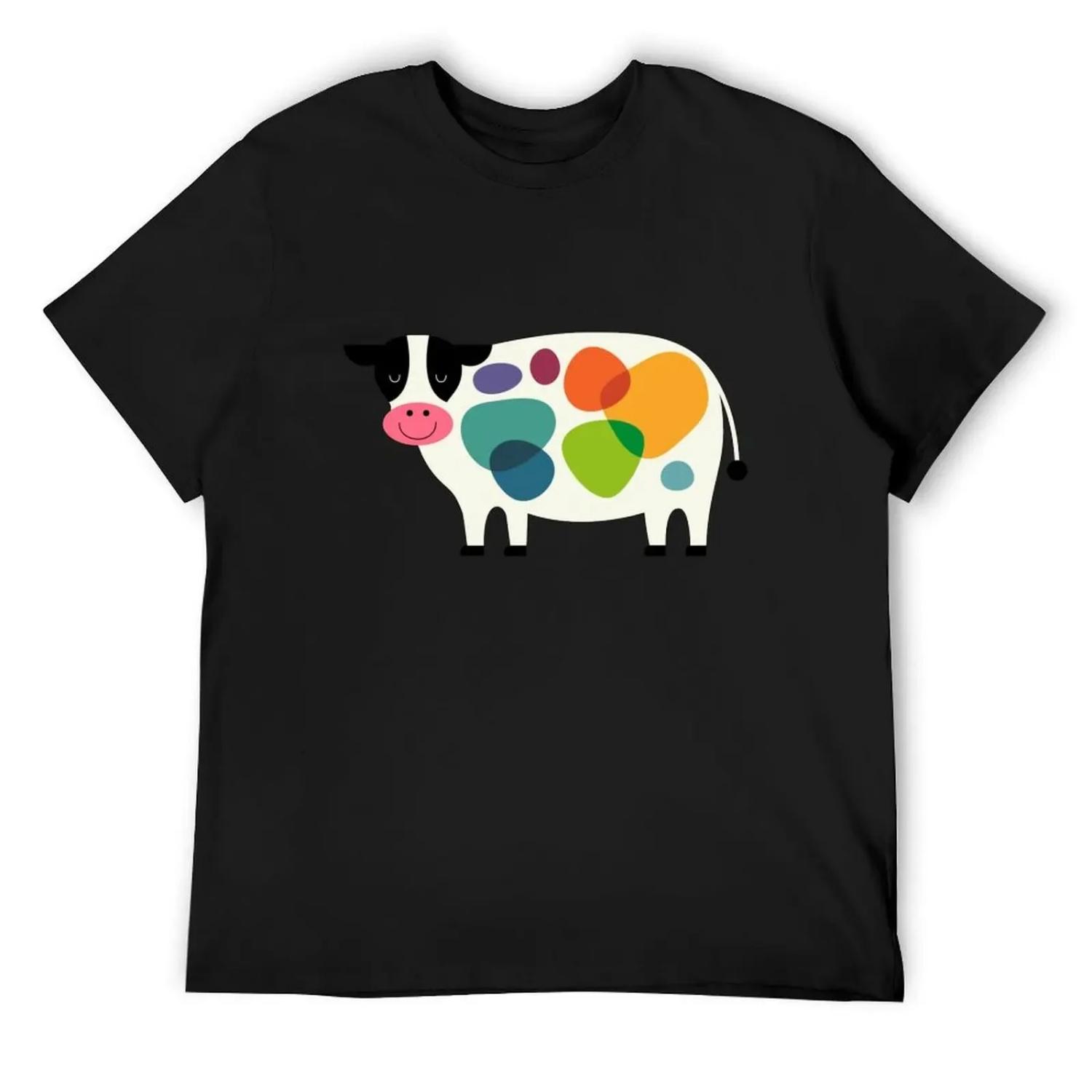 Awesome Cow T-Shirt fashion shirts vintage anime shirt custom shirt Luxury man Men s cotton t-shirt S