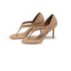 Versatile Retro Temperament Simple Toe Thin Heels Cool Slippers Wearing Flip-flops High Heels Roman Sandals Women