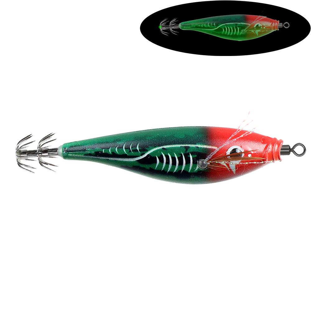 

Luminous Wood Shrimp10cm10gNoise Colorful Balance Shrimp Squid Hook Lure Hard Bait Sea Fishing Fake Bait Special Model Long Cast 10cm 10g