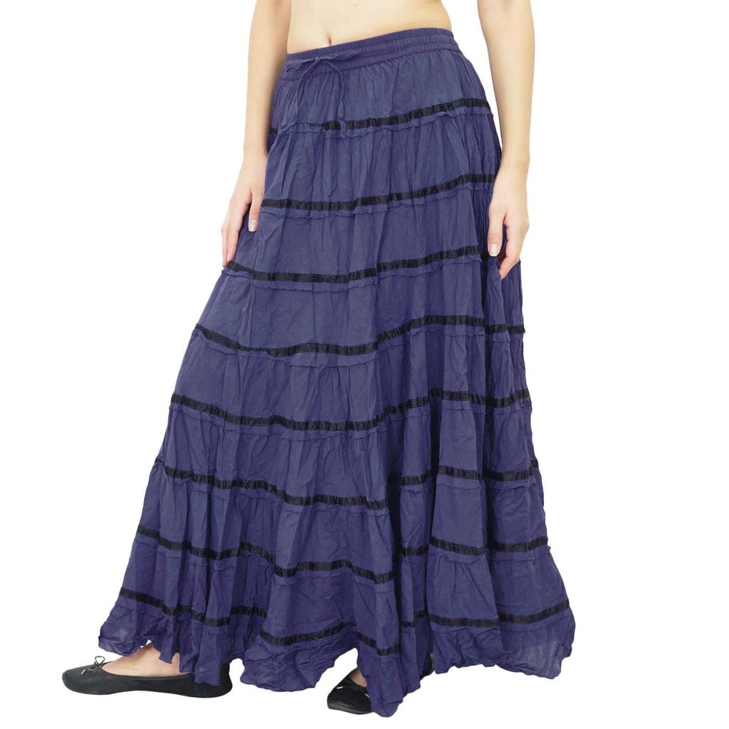 Women Fashion Beach Hippie Boho Gypsy Clothing Lace Casual Skirt