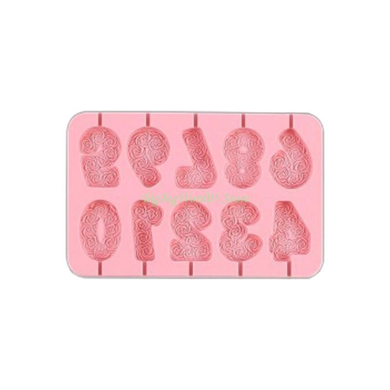 

24TE High-Quality Number Silicone Molds for Making Perfect Birthday Candles and Lollipops for Any Home