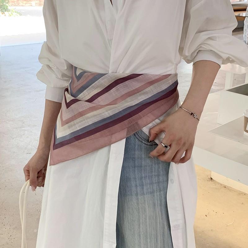 Eșarfă mică pătrată retro de țară, eșarfă artistică franțuzească din bumbac și in, eșarfă de cap pentru femei de primăvară și toamnă, vară, pentru umbră și protecție solară