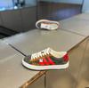 Color matching three bars new leather platform comfortable casual shoes bm