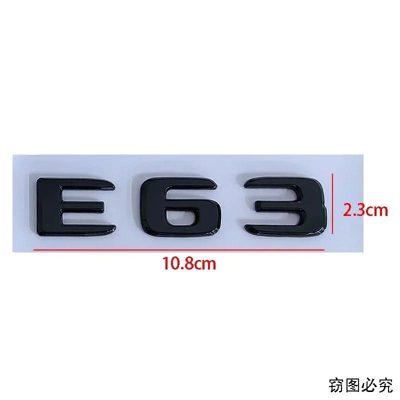 ABS Modified Car Side Sticker Fender Emblem Badge Tail Trunk Decals for Mercedes Benz E43 E53 E63 Letters Styling Accessories