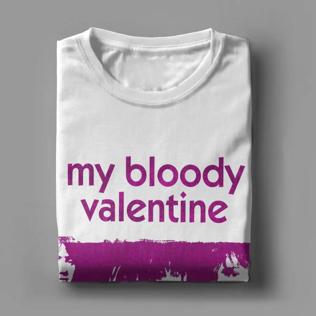 My Bloody Valentine T-Shirts for Men Crazy Cotton Tees Round Neck Short Sleeve T Shirts New Arrival Clothes