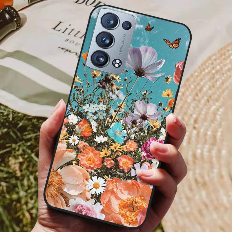 Für Oppo Reno 6 Pro 5G CPH2247 Hülle Silikon Rückseite Handyhülle Für Oppo Reno 6 Pro 5G CPH2249 Hüllen Reno6 Pro Weiche Stoßstange