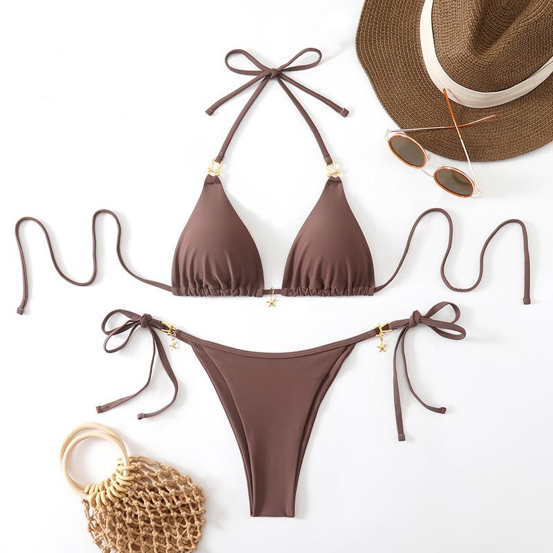 Sexy Triangle Micro Bikini 2026 Women's Swimsuit Beachwear Bathing Suit Woman Summer Thong Bikinis Set Two-piece Female Swimwear