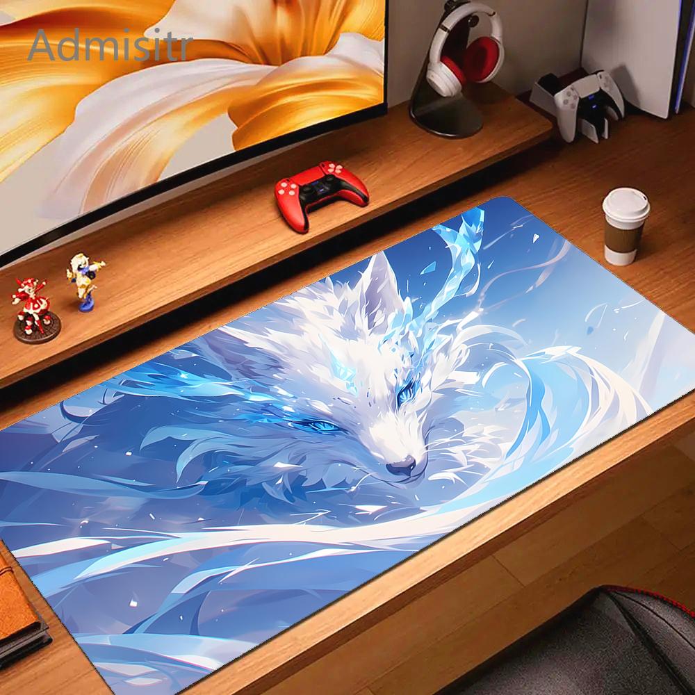 Cartoon Fox XXL Mouse Pad Large Computer Game Accessories Cute Mousepads Gamer Professional High Quality Rubber Pads Desk Mat