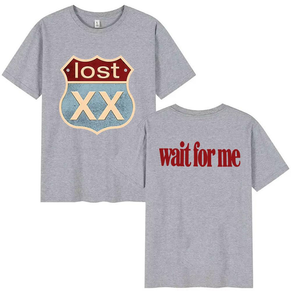 MGK Lost XX Americana 2026 Grafikdruck T-Shirt für Herren und Damen Modisch Retro Reine Baumwolle Übergröße Kurzarm