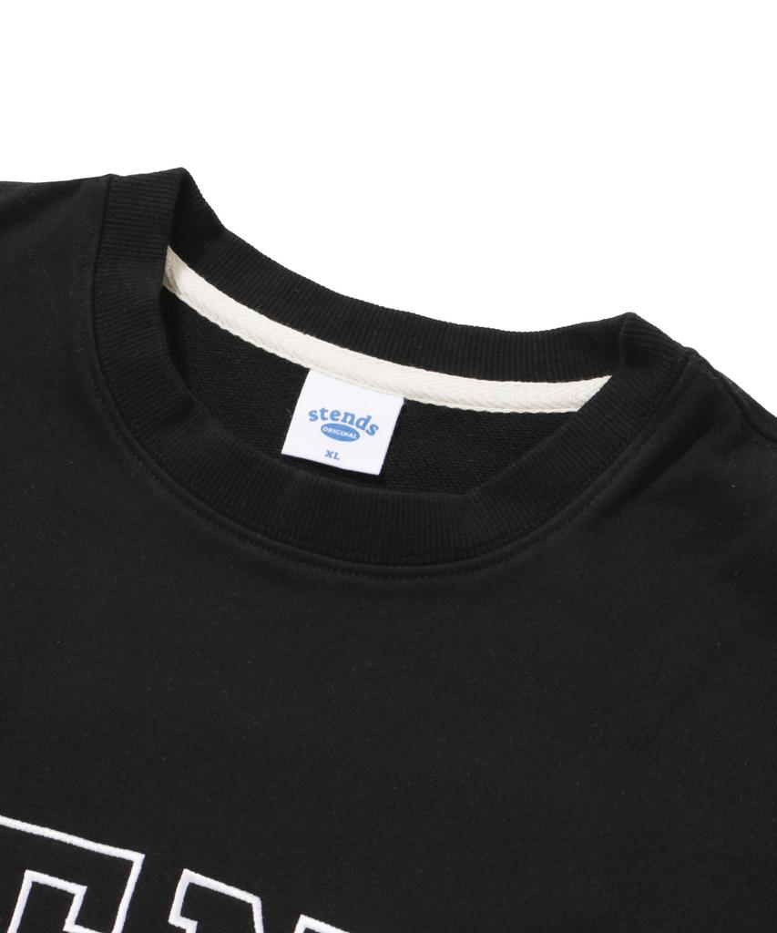 STENDS [M~4Xl] Original Stroke Logo Crew Neck_Black