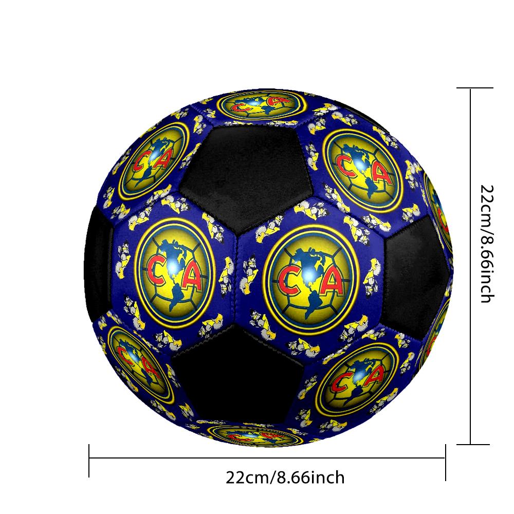 American Soccer Clubs Indoor Soccer Ball Colorful Machine Stitched PVC Size 5 Team Training Competition Ready Durable High-Bounce Cool Sports Gift