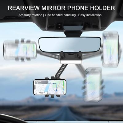 Universal Clip Rotatable and Retractable Car Phone Bracket Driving Support Mobile Phone Holder M0P4