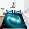 Star Printing Bedding Single Double Bed Full Size 3D Microfiber Universe Printing Pillowcase and Quilt Cover 2/3 Comfortable Home Decoration
