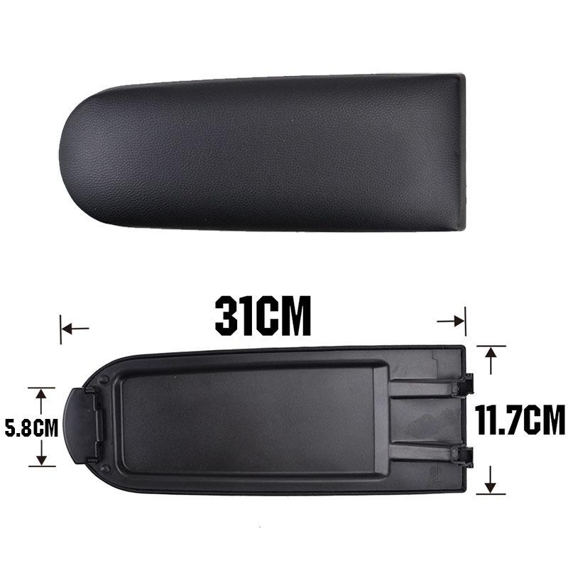 Armrest Latch Cover For Seat Ibiza 6J Center Console Arm Rest Storage Box Lid Cover Car Pad