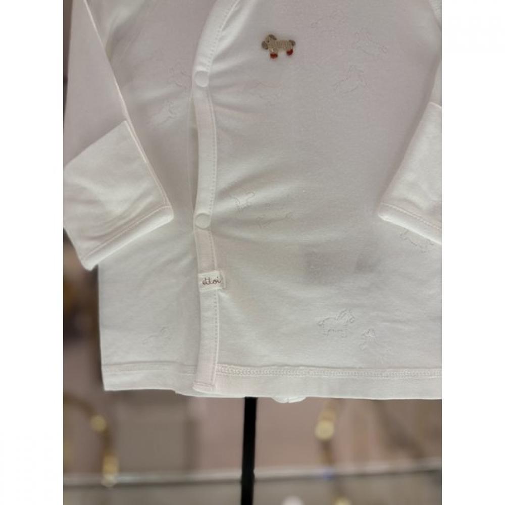 ETTOI Baby Bodysuit X Swaddling Set  07t084401s1 