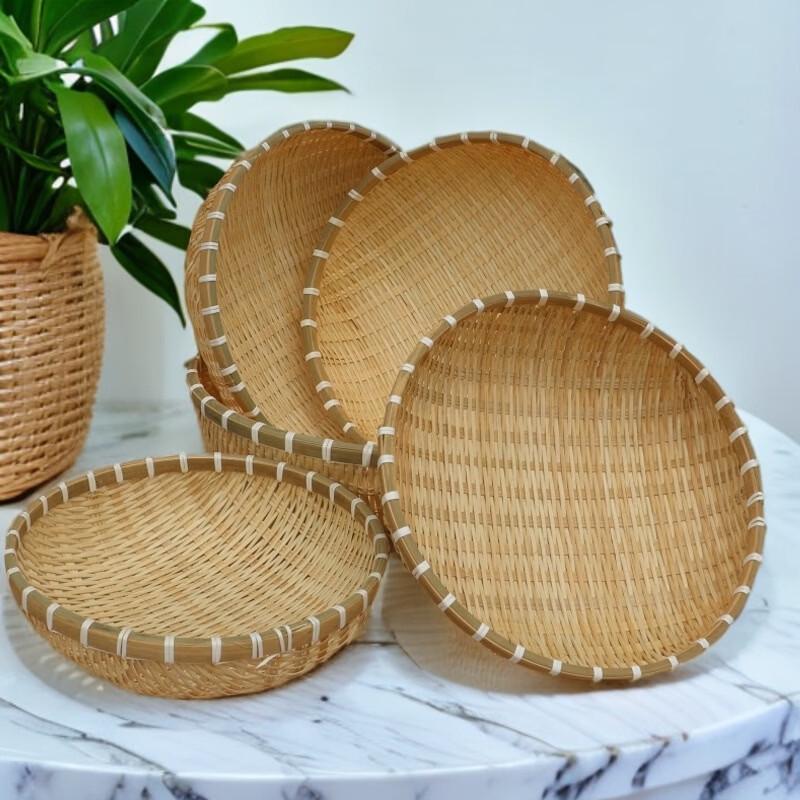BOLIDOMI Handwoven Bamboo Storage Basket
