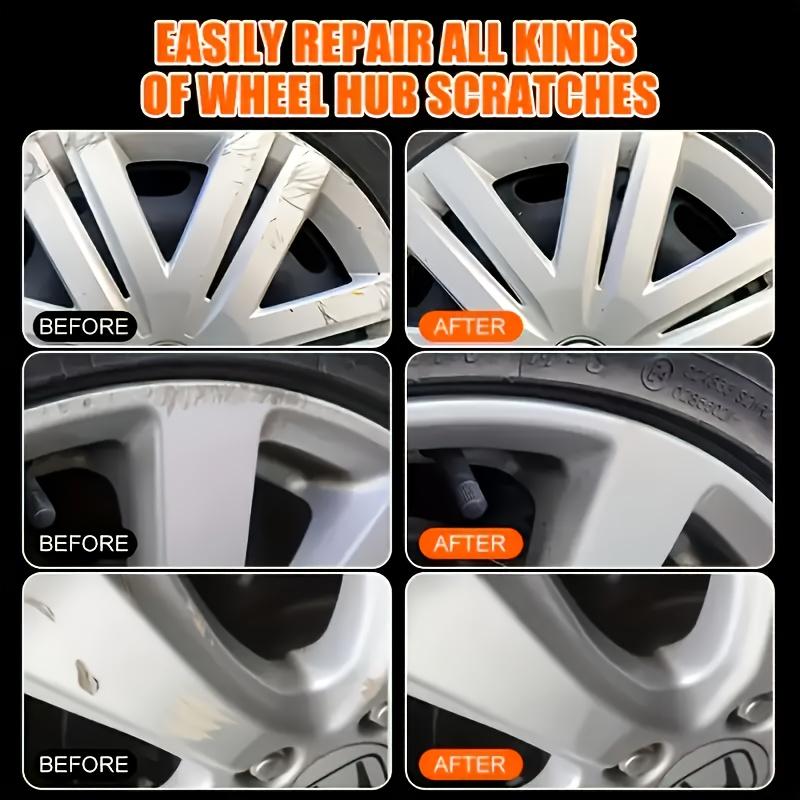 Car Wheel Scratch Repair Wax - Nano Repair Technology, Quickly Removes Wheel Scratches, Restores Shine and Beauty, Wheel Maintenance a