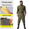 PVC Full Body Fishing Waders - Thickened One-Piece Wading Pants for Fishing and Lotus Root Digging