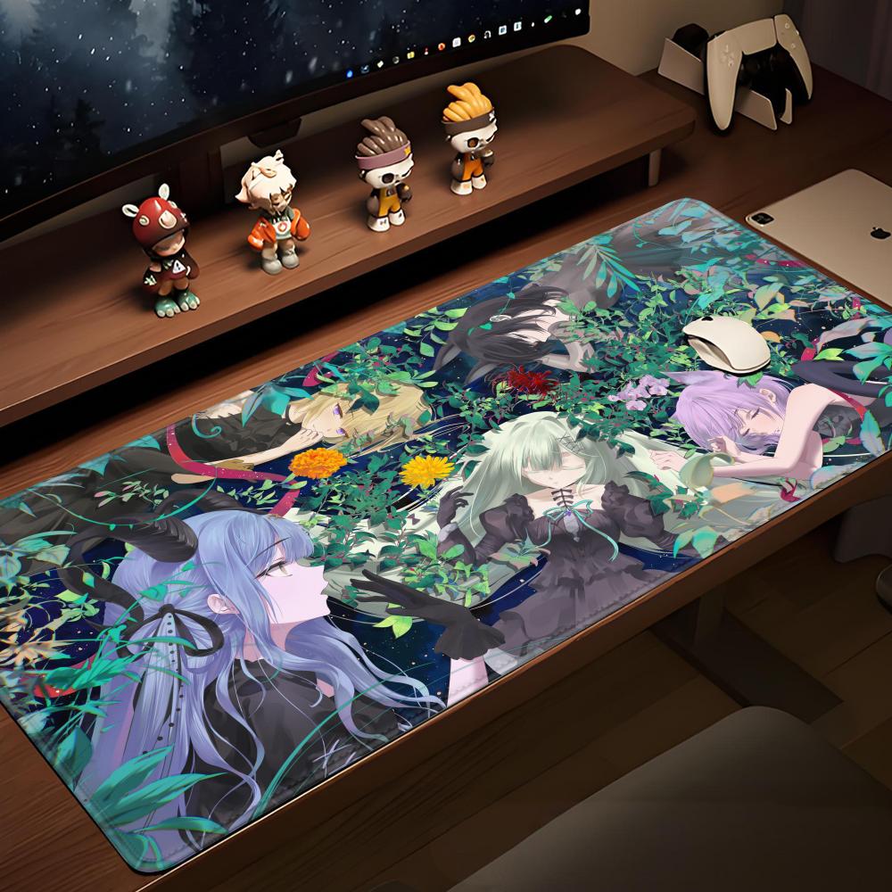 BangDream Ave Mujica Sakiko Togawa Mutsumi Wakaba Mouse Pad Desk Cute HD Desk Pad Extended Gaming Keyboard Mats Large XXL Gamer