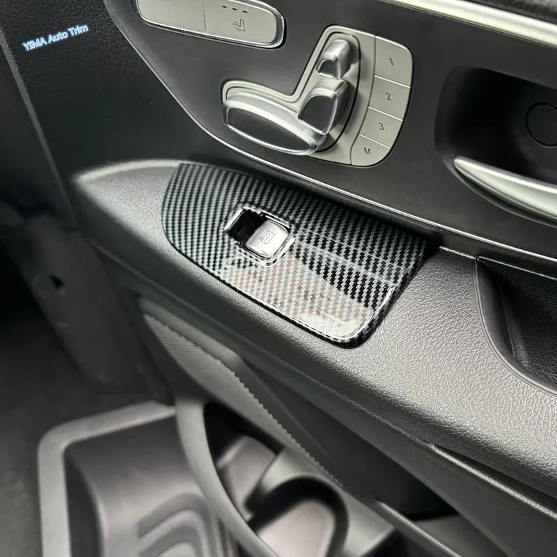 Auto Innen Tür Armlehne Fensterheber Knopf Panel Abdeckung Zierleiste Zubehör für Mercedes-Benz Vito W447 / V-Klasse V260 2014 -