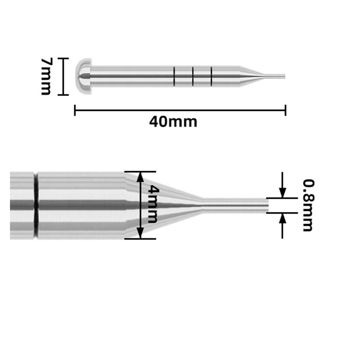 3 шт. Пробойник для ремешка часов, игла для вышивки, инструмент для регулировки и снятия ремешка, 0,8 мм, аксессуар для ремонта часов, инструмент для регулировки и снятия China Mainland