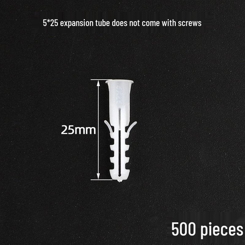 Plastic Expansion Tube Set with Screws and Rubber Plugs (5-12mm)