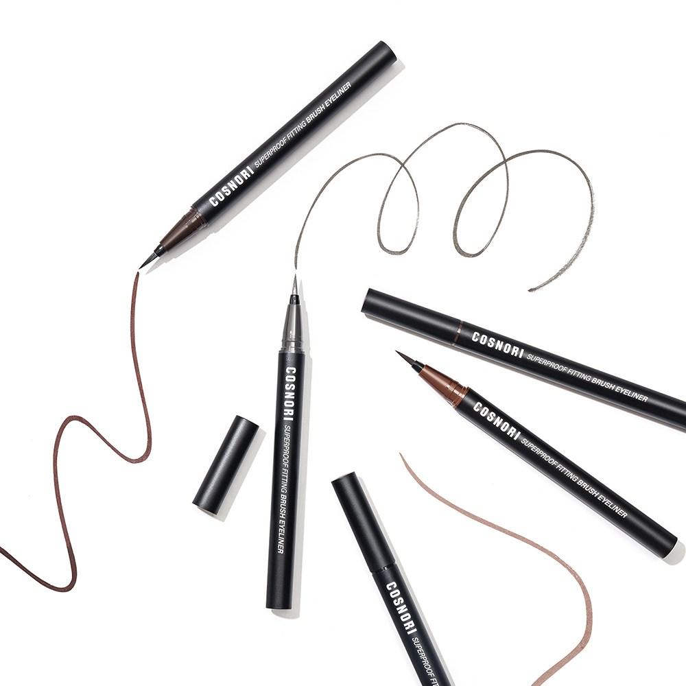 Cosnori Super Proof Fitting BRush Eyeliner 0.6g, 04 Ash Gray, 1 Pc.