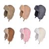 Outdoor Warmth Hat Thickening Winter Hat Unisex Adjustable Earmuffs Hat for Outdoor Sports and Commuting