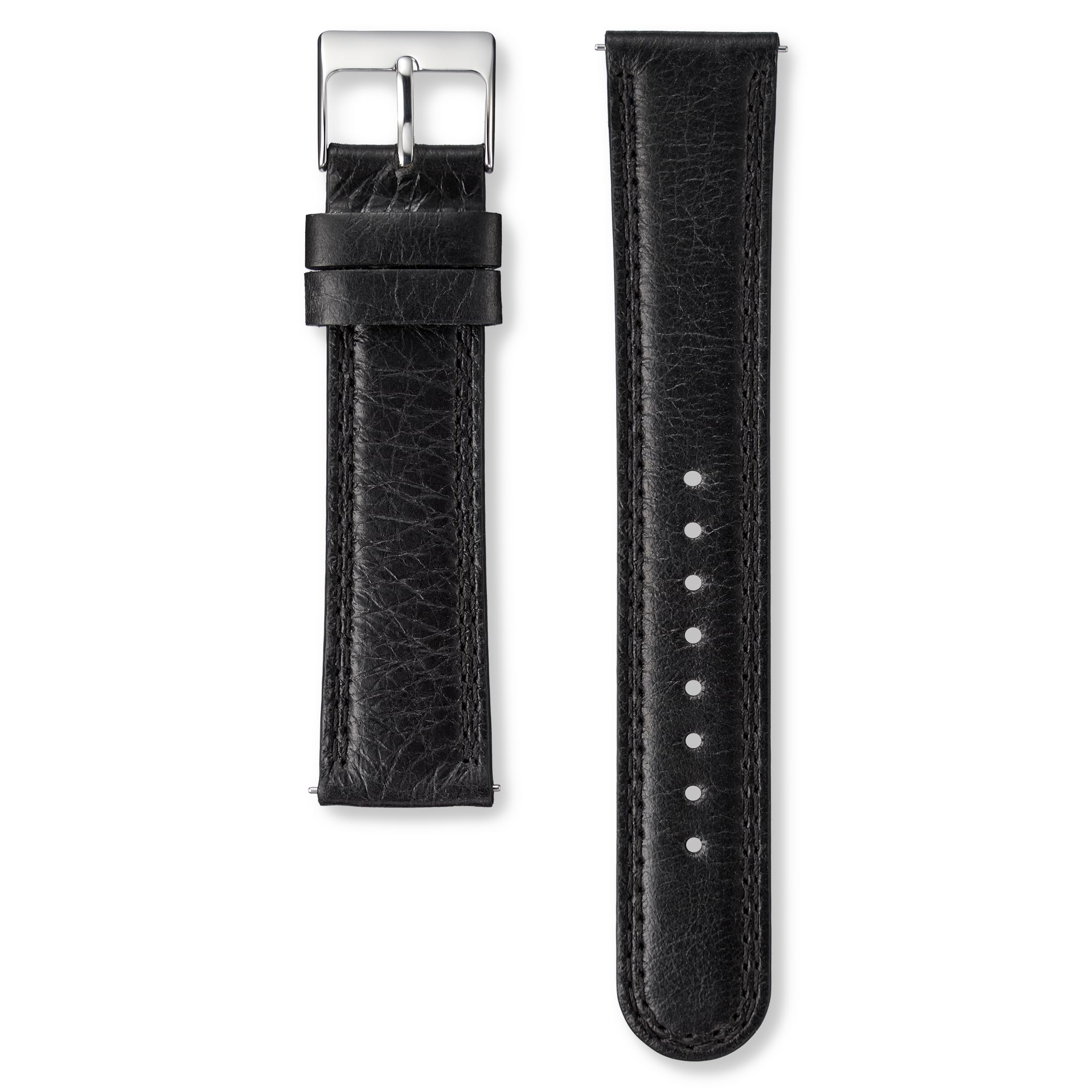 [Seiko Watch] Seiko Watch Commercial Band Genuine Leather Smooth Cut Double Stitching Oil Matte 2...