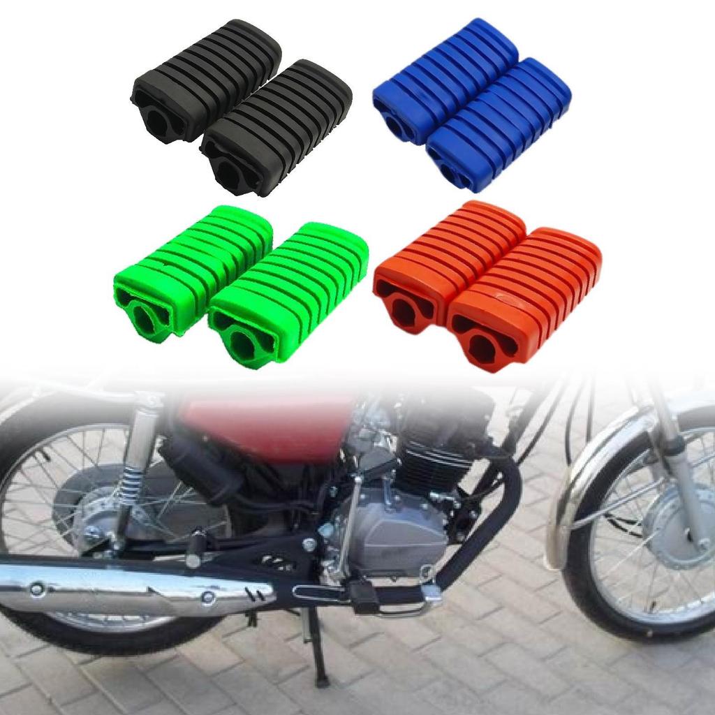Motorcycle Footpegs Cover Premium Foot Rest Shell for EN125 Dy110 Dy100 Black