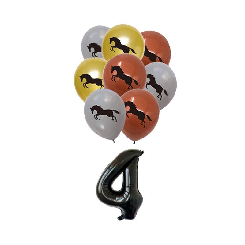 Temă Cursă de Cai Veselă de Unică Folosință Petrecere Farfurii de Hârtie Baloane Zi de Naștere Petrecere Cowboy Băiat Fermă Baby Shower Decor Consumabile