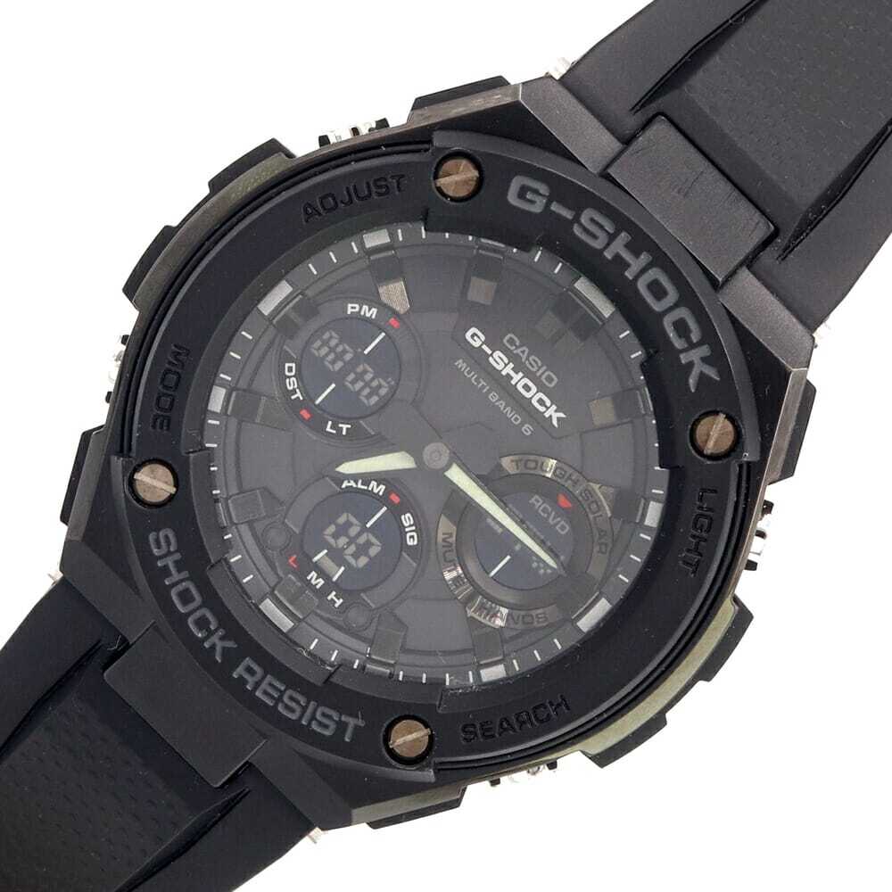 CASIO Watch Series Black Stainless Steel Resin Men's G-STEEL GST-W100 G-SHOCK