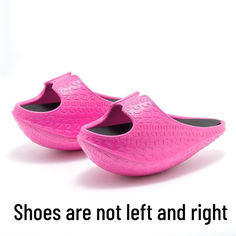 

Точечные раскачивающиеся спортивные тапочки EVA больших размеров для йоги: Обувь для растяжки и поддержки живота M 38-41 розы красного