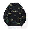 New Men's Sweatshirt Spring Autumn Casual Versatile Young Handsome Pullover Round Neck Printed Long-sleeved T-shirt